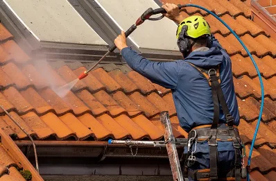 Démoussage et hydrofuge de toiture à Frouville